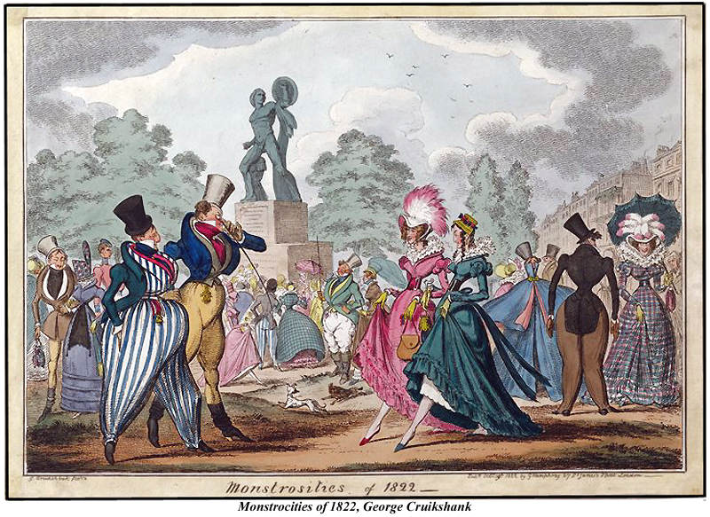 Monstrosities of 1822 George Cruikshank